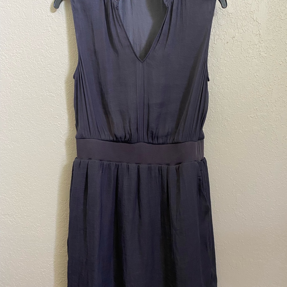 Kith Deep Blue V-Neck Mini Dress